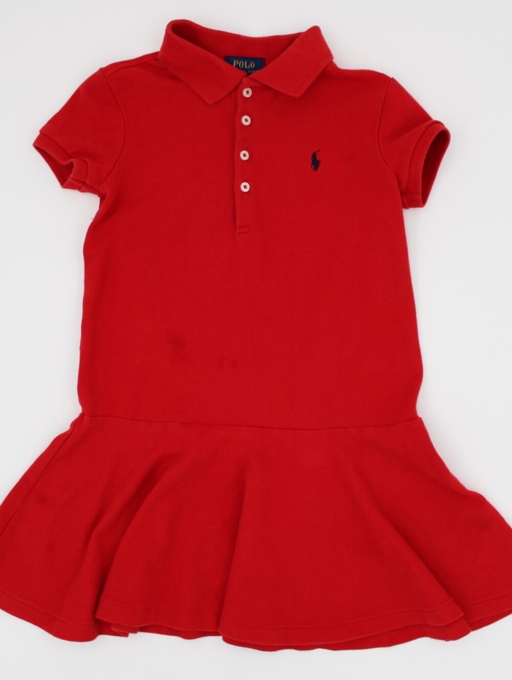Girls Ralph Lauren Polo Dress – Red, Size 5